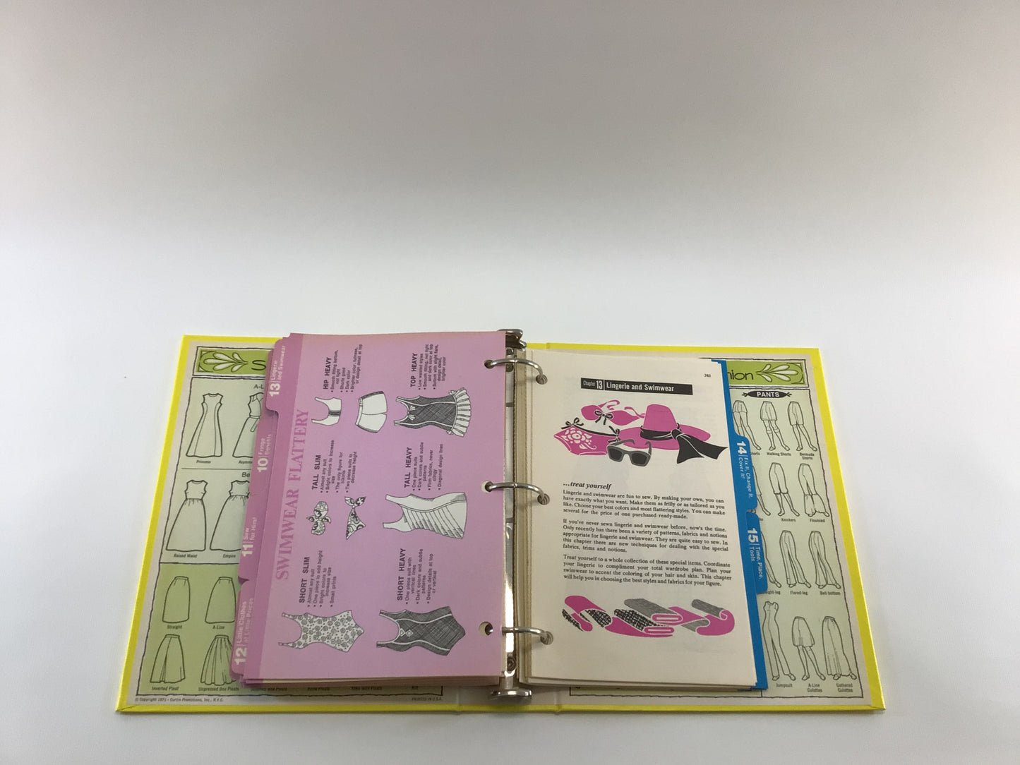Vintage Sewing Book The Complete Family Sewing Book Copyright 1972 Hardcover Ring Binder