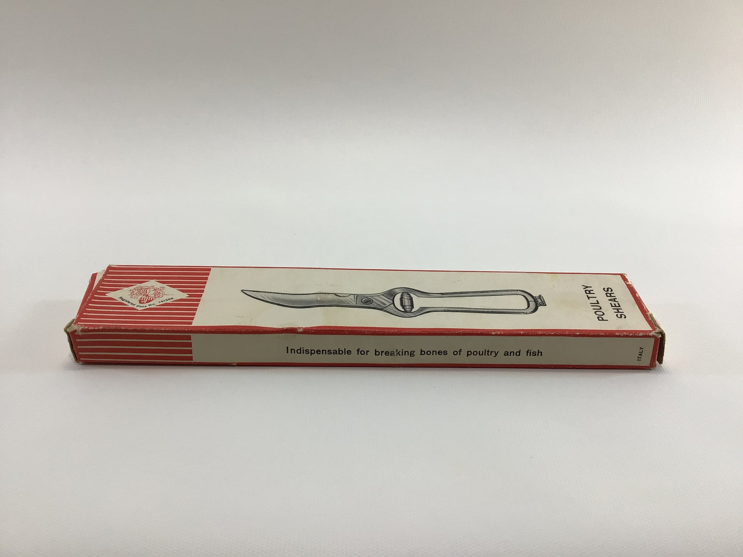 Poultry Shears Quality Made in Italy Chrome Plated Vintage Kitchen Utensil - NOS Unused