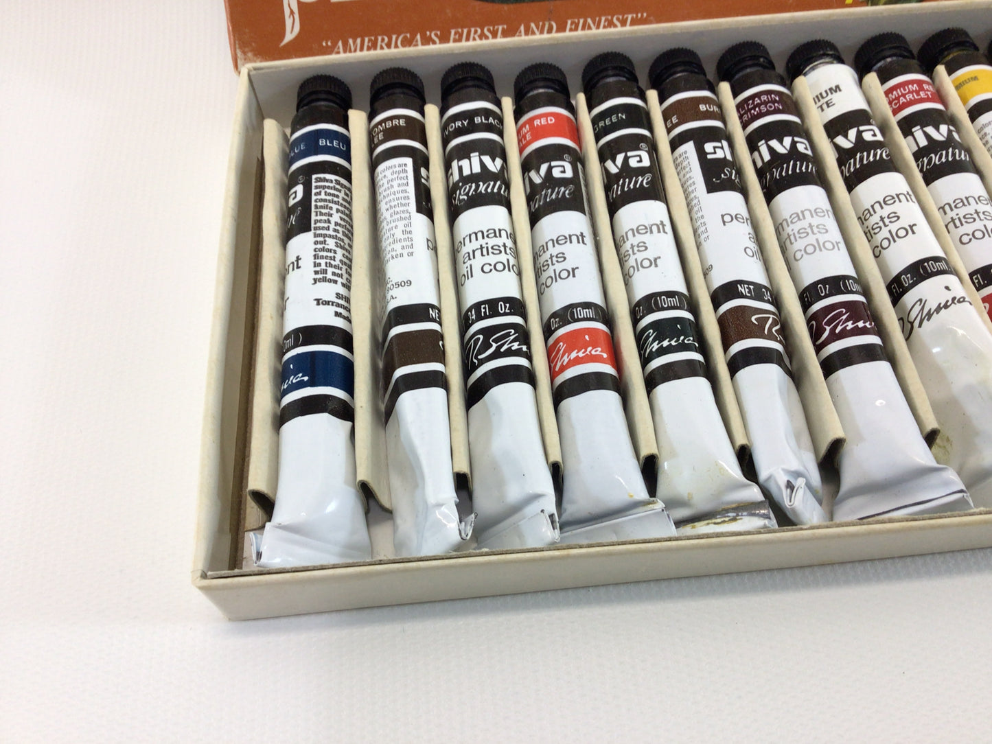 Oil Paint Shiva Priscilla's Tole & Decorative 12 Color set No 109 Vintage Artist Supply .34 fl oz Tubes