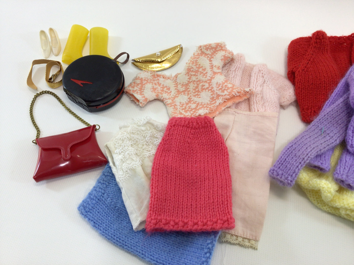 Vintage 10" to 12" Doll Clothes Outfits and Accessories Lot