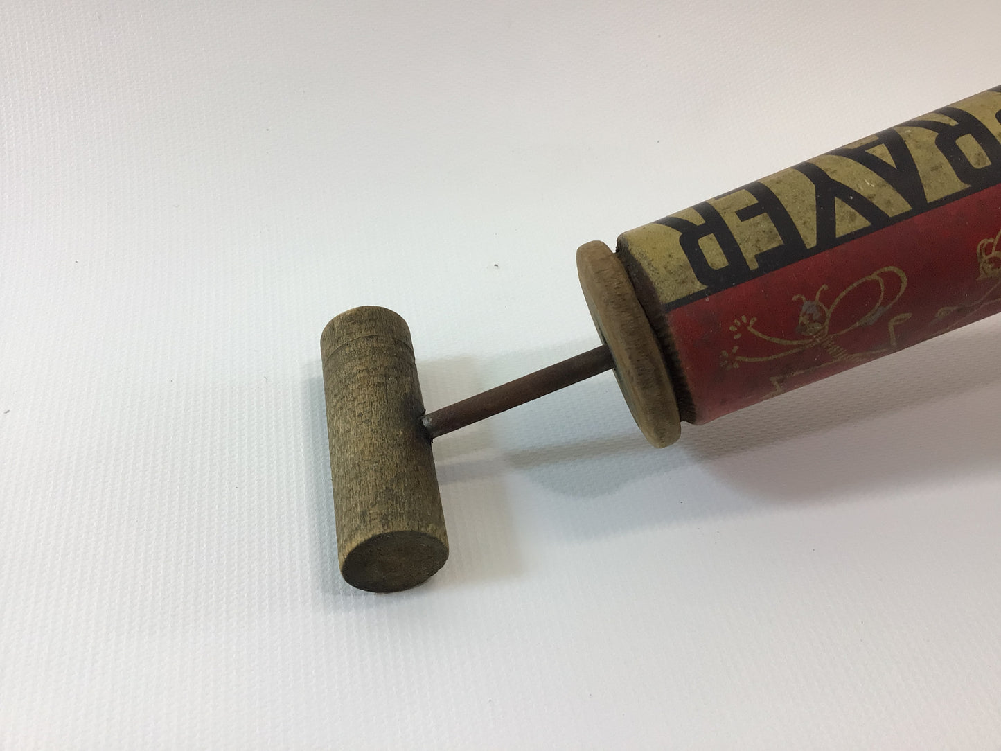 Defender Insect Bug Sprayer Vintage 1960's Tin Lithograph with Amber Glass Bottle