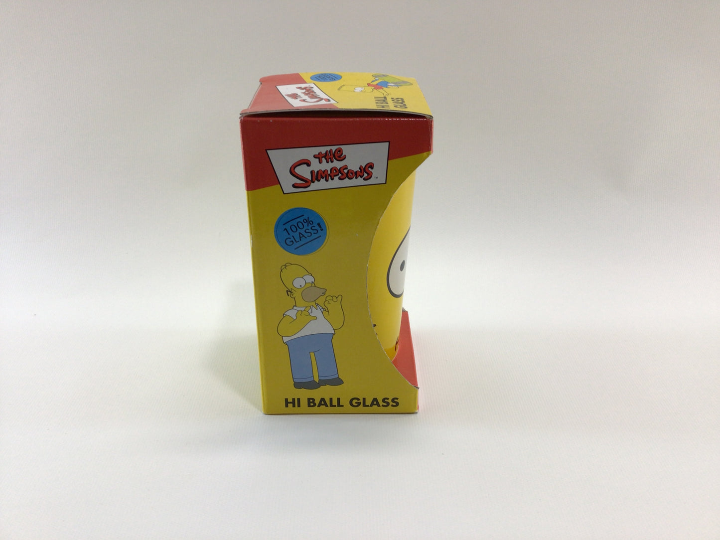 Bart Simpson High Ball Glass Vintage Novelty Barware Tumbler
