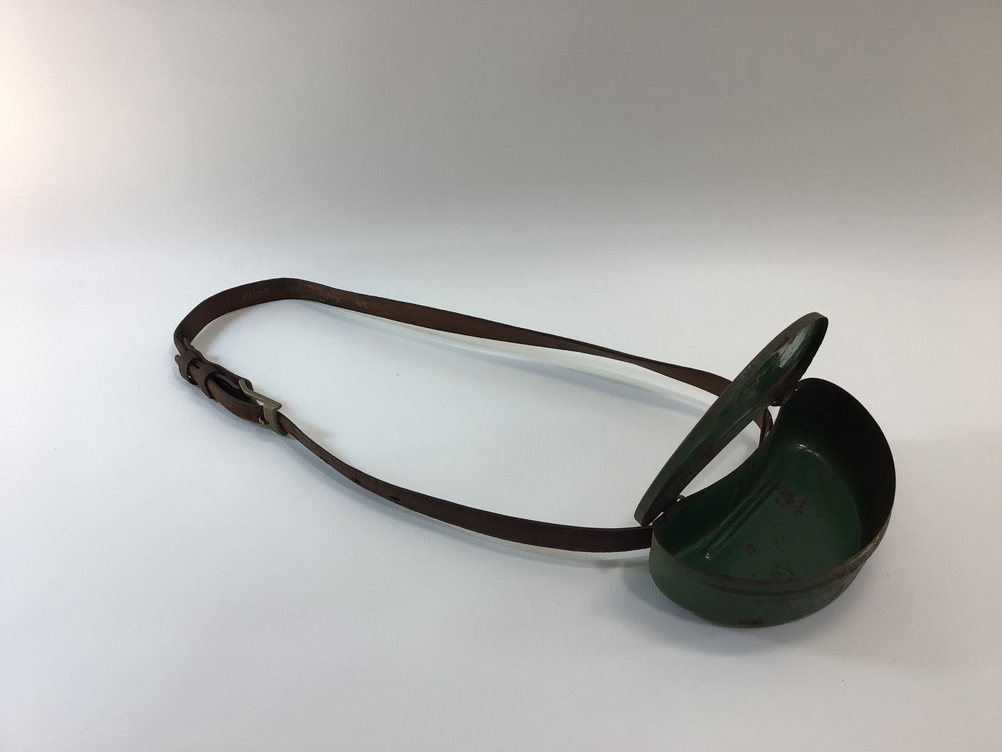 Fishing Bait Box and 34" Boarhide Belt Vintage Outdoor Sporting Equipment