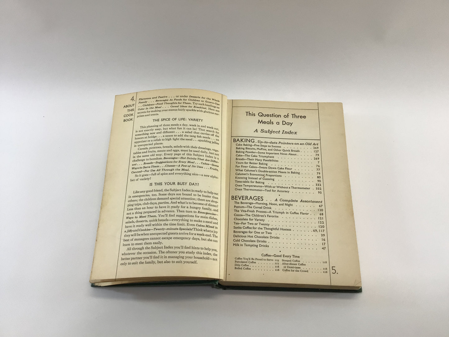 Vintage Cookbook General Foods Cook Book Copyright 1937 5th Edition