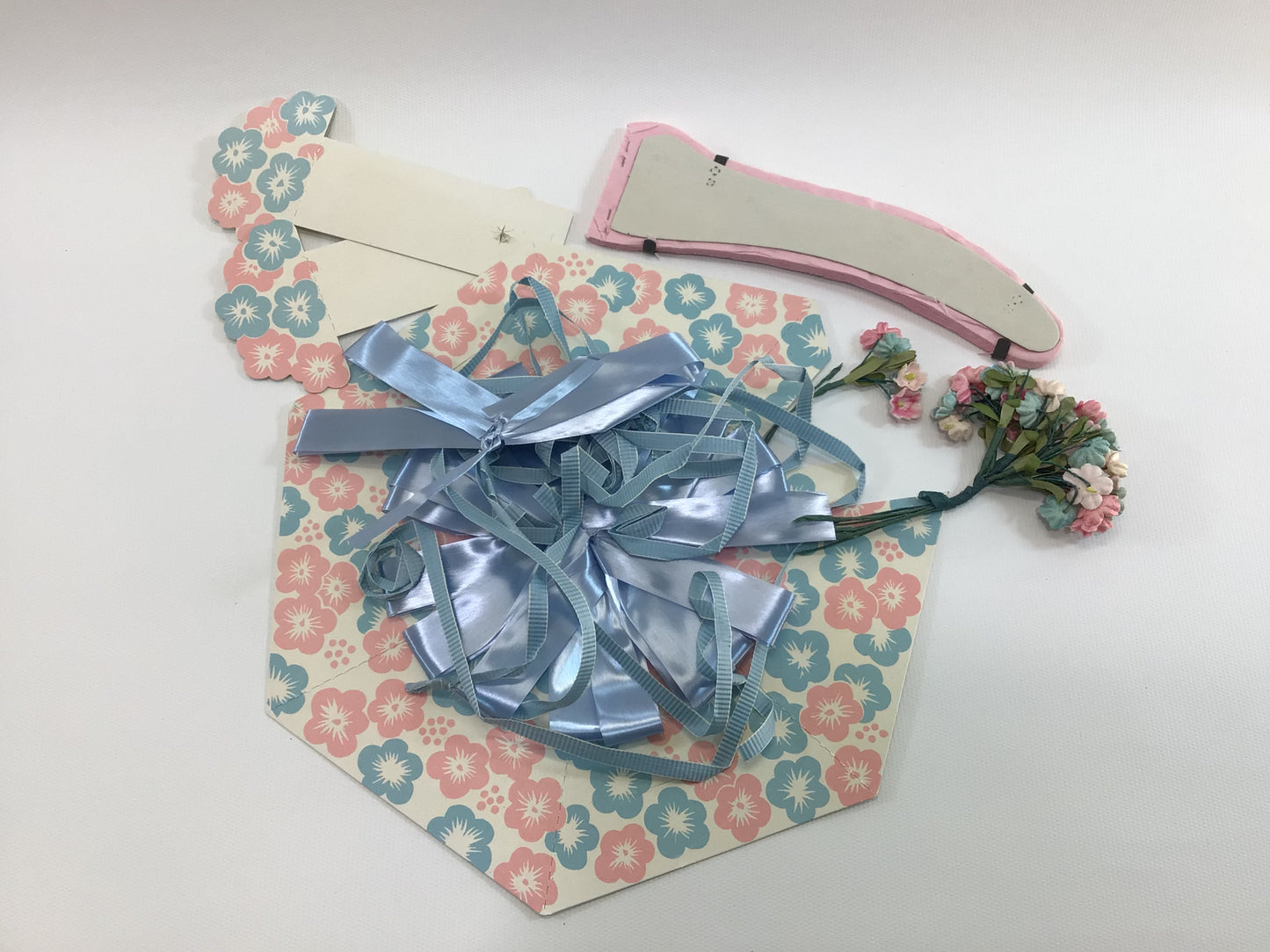 Baby Shower Party Supplies Vintage 1970s Ephemera Scrapbooking Kit Mixed Media Supplies