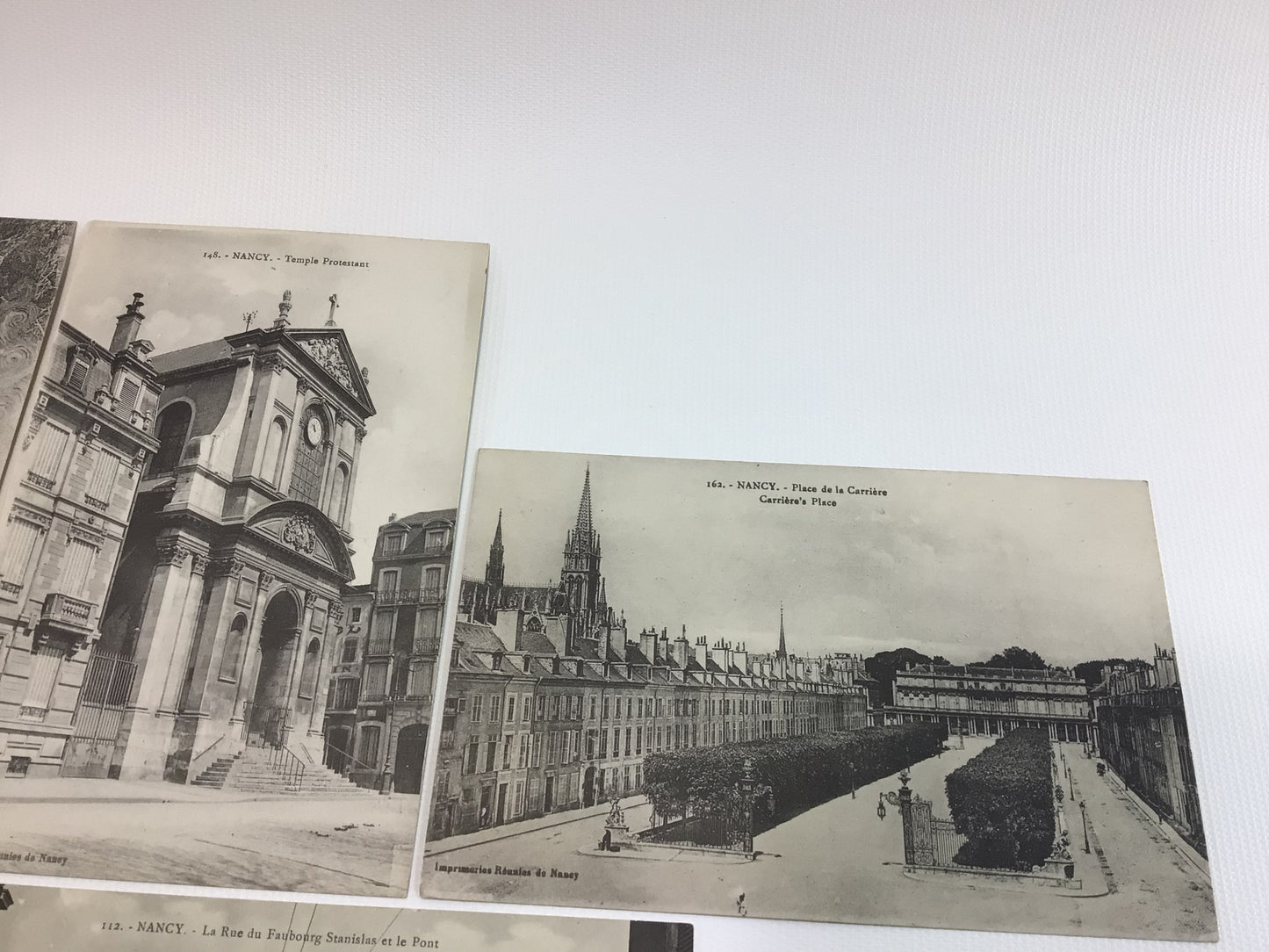 Antique RPPC Real Photo Postcards Old World Nancy France Group of 8 Cards