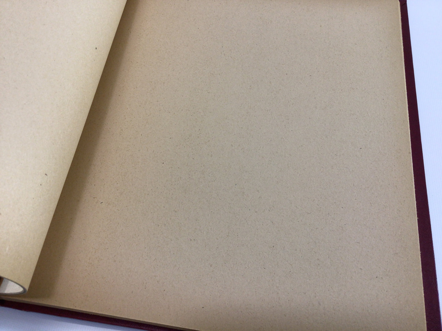 Vintage 11 x 13 Construction Paper Photograph Album Red Scrapbook - Unused No Photos