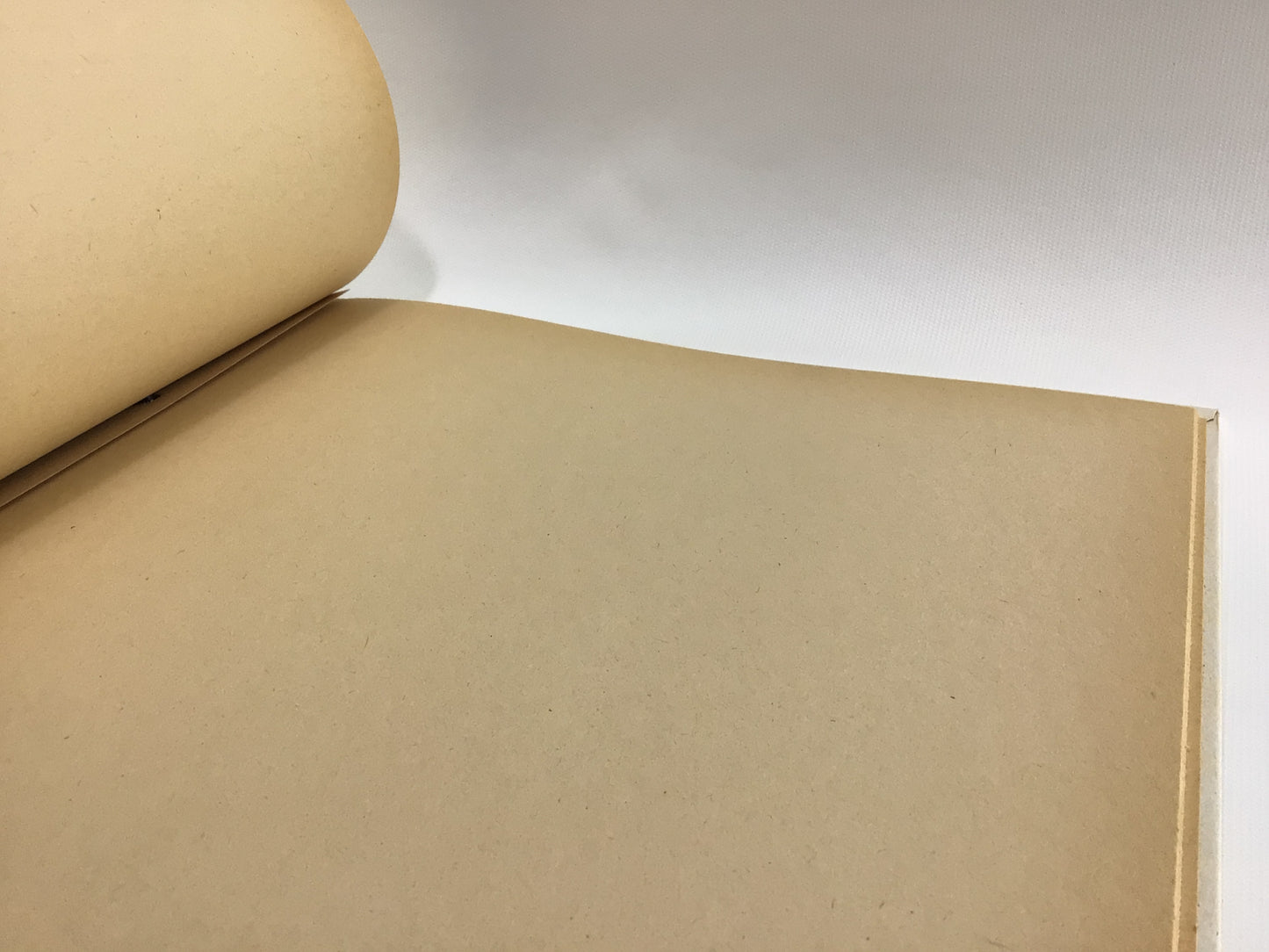 Vintage 12 x 13 Construction Paper Photograph Album Off White Scrapbook - Unused No Photos