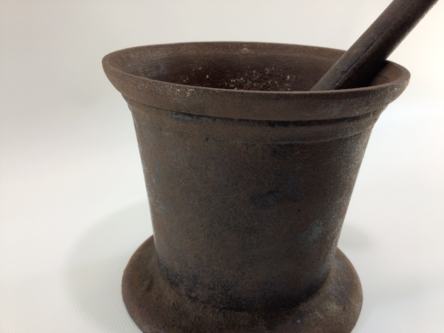 Cast Iron Mortar and Pestle Antique Druggist Pharmacy Apothecary Instrument Tool