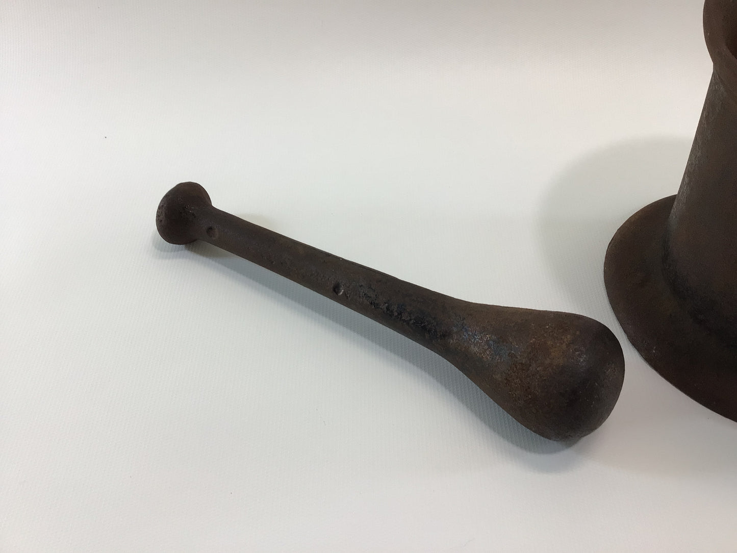 Cast Iron Mortar and Pestle Antique Druggist Pharmacy Apothecary Instrument Tool