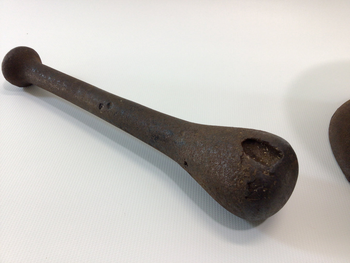 Cast Iron Mortar and Pestle Antique Druggist Pharmacy Apothecary Instrument Tool