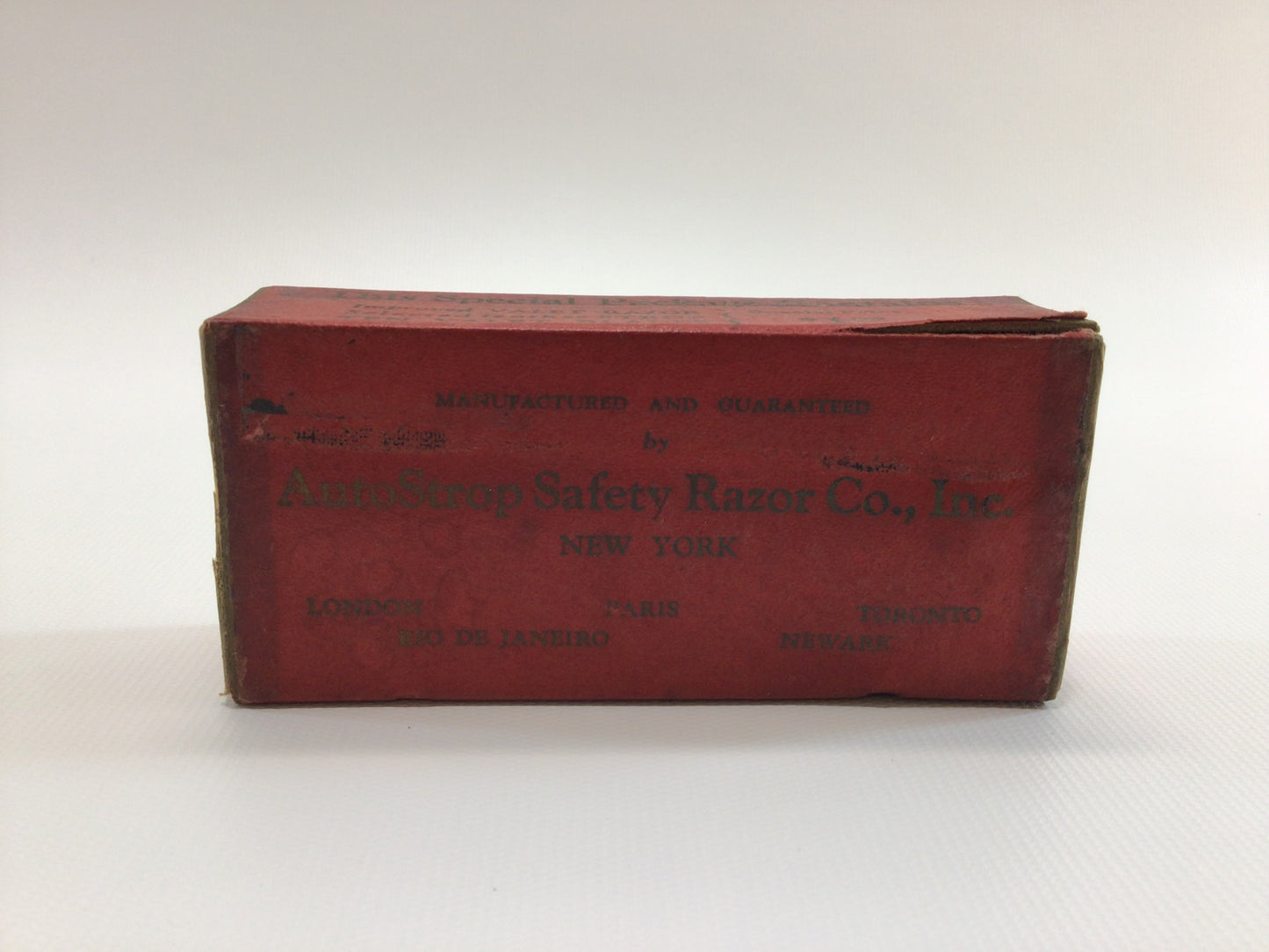 Valet Auto Strop Safety Razor Blades and Strop in Original Box Vintage Shaving Accessory