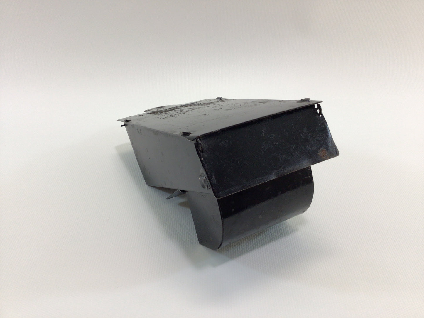 Antique Tin Black Match Holder Wall Hanger Rustic Primitive Country Farmhouse Kitchen Decor Schwartzkopf Toledo Patent 1914