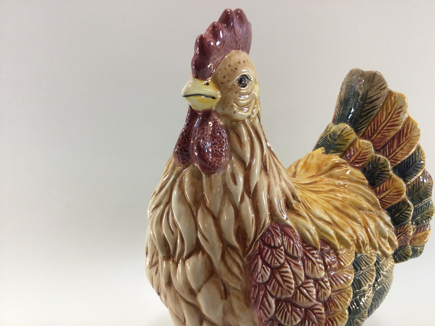 Ceramic Chicken Figurine Bella Casa by Ganz Country Farmhouse Kitchen Decor