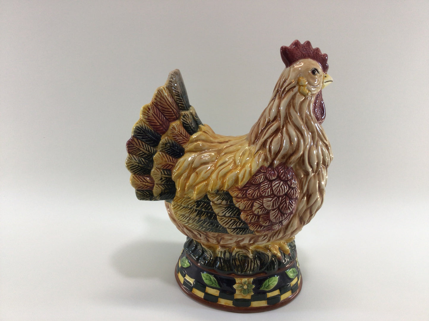 Ceramic Chicken Figurine Bella Casa by Ganz Country Farmhouse Kitchen Decor