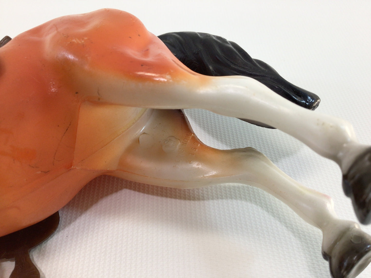 WS Toys Saddled Horse and Colts Vintage Molded Hard Plastic Toy Figurines