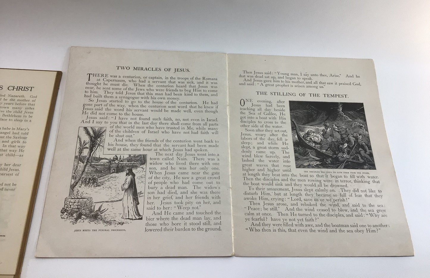 Antique Children's Bible Stories Books Color Illustrated Victorian Graphics