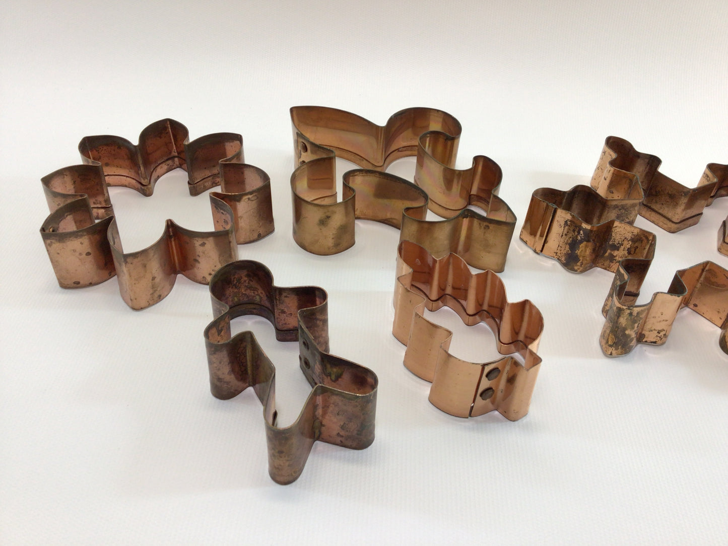 BMC Cookie Cutters 5 Boston Mountain Company Solid Copper Kitchen Utensil Decor