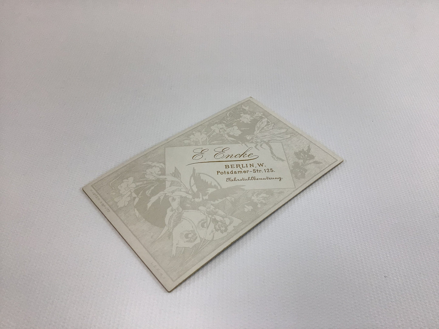 Victorian CDV Cabinet Card 2.5" x 4" Portrait Photograph Pleated High Collar Dress Berlin from Gerhardt Antique Family Album Collection