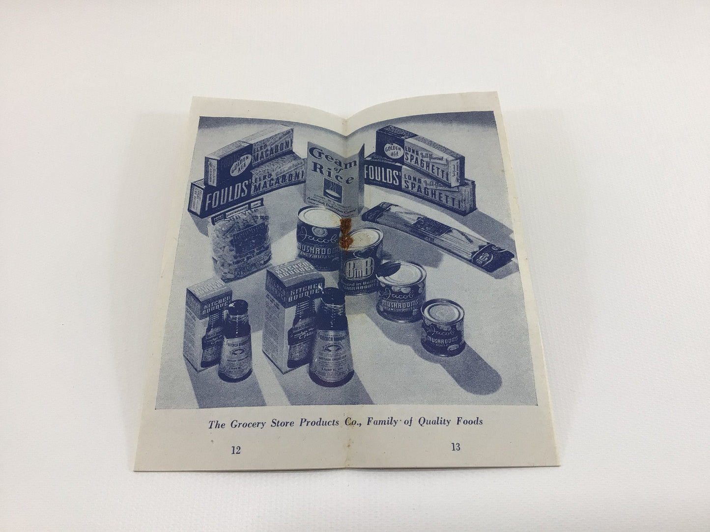 World War II Era Point Pincher Recipes Booklet Vintage Fould's Foods Advertising Ephemera