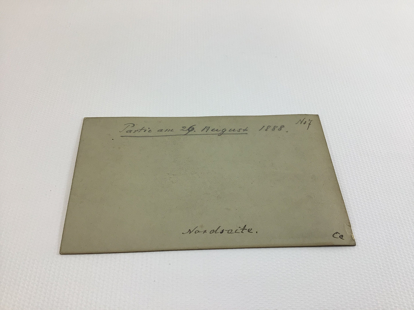 Victorian CDV Cabinet Card 2.5" x 4" German Castle 1888 Photograph from Gerhardt Antique Family Album Collection