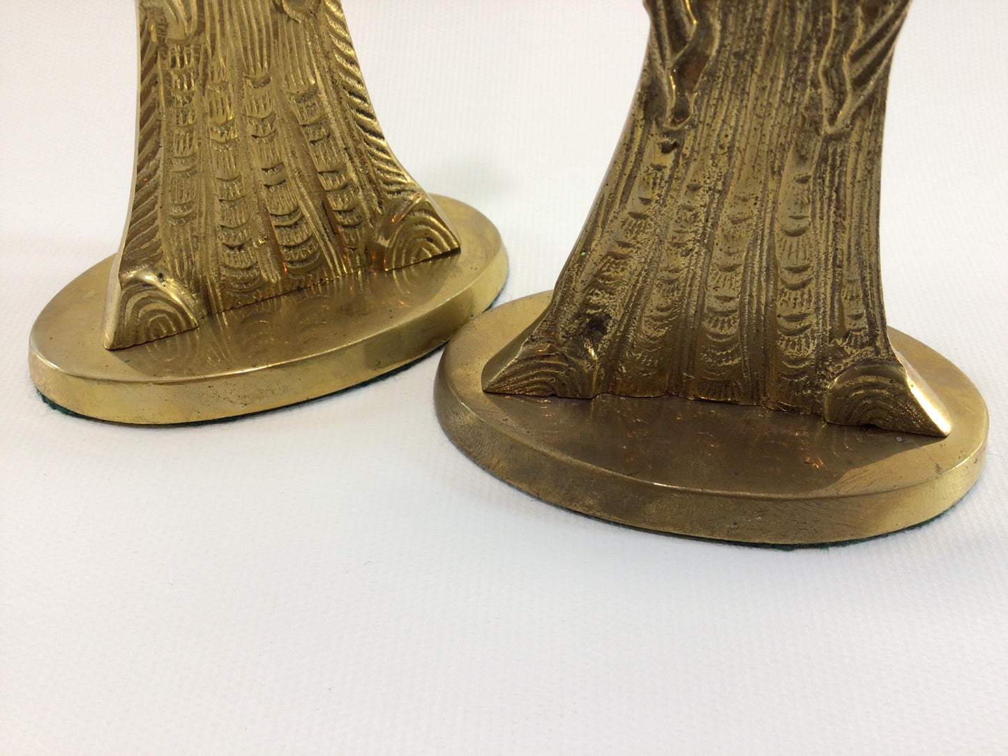 Brass Angels Taper Candle Holder Set Vintage Jainson Quality Home Decor