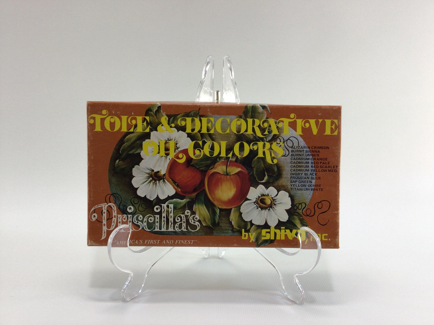 Oil Paint Shiva Priscilla's Tole & Decorative 12 Color set No 109 Vintage Artist Supply .34 fl oz Tubes