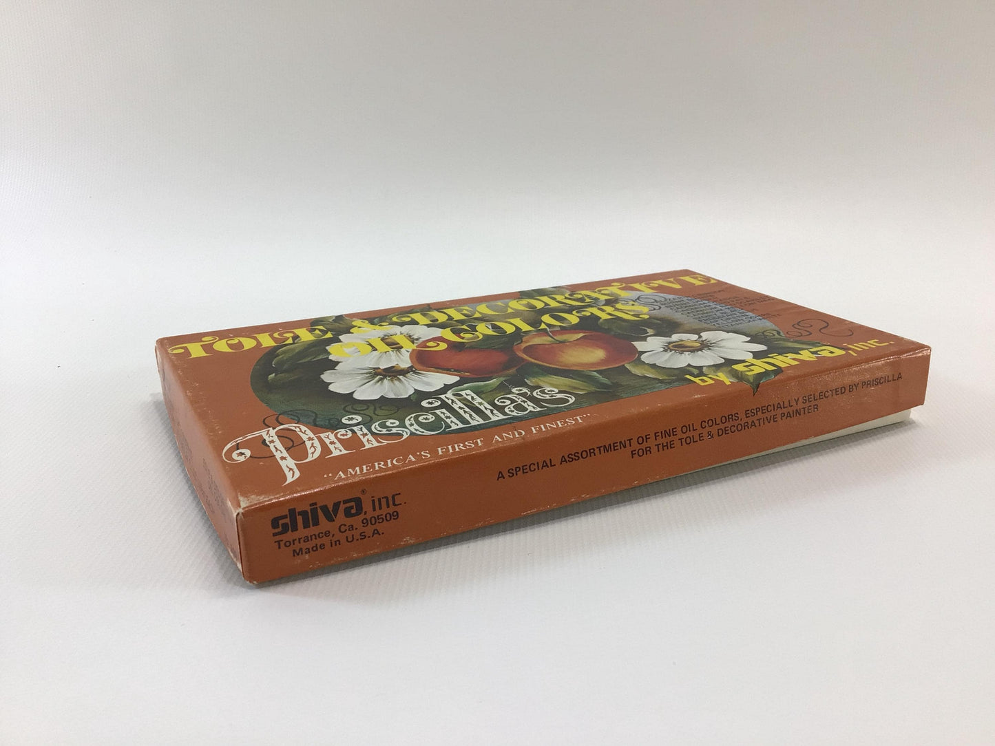 Oil Paint Shiva Priscilla's Tole & Decorative 12 Color set No 109 Vintage Artist Supply .34 fl oz Tubes