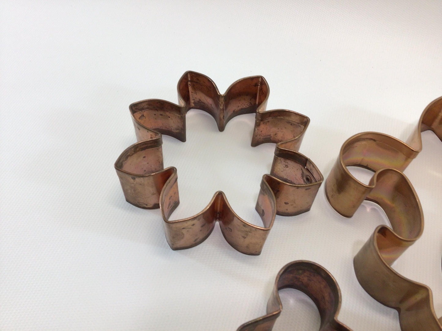 BMC Cookie Cutters 5 Boston Mountain Company Solid Copper Kitchen Utensil Decor