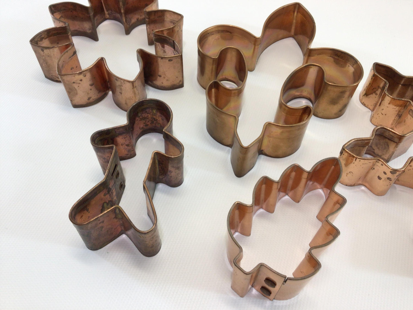 BMC Cookie Cutters 5 Boston Mountain Company Solid Copper Kitchen Utensil Decor