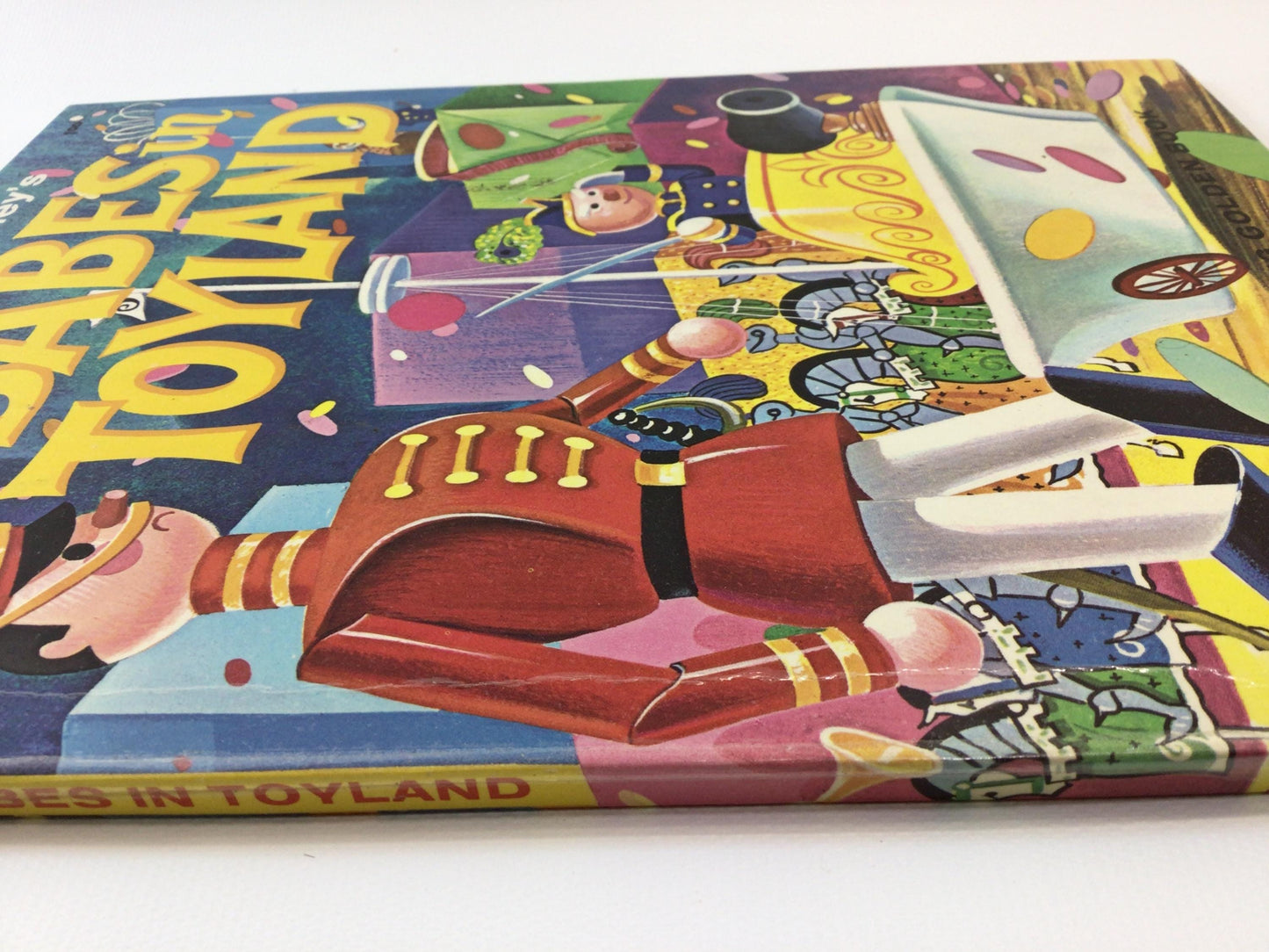 Hardcover Children's Book Babes in Toyland Vintage Walt Disney Big Golden Book Copyright 1961