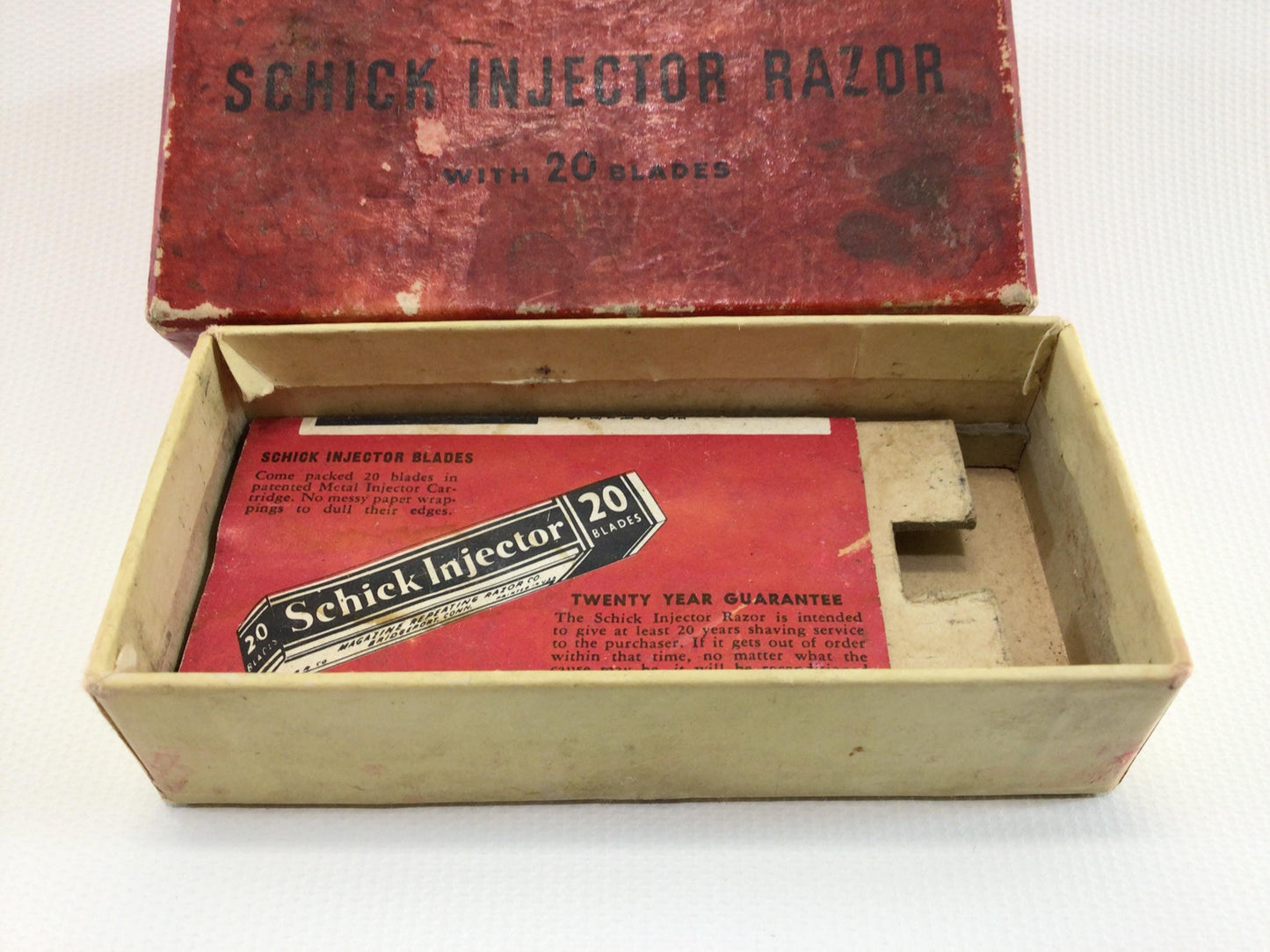 Schick Injector Razor Butterscotch Bakelite Handle Mid Century 1940's Shaving Collectible