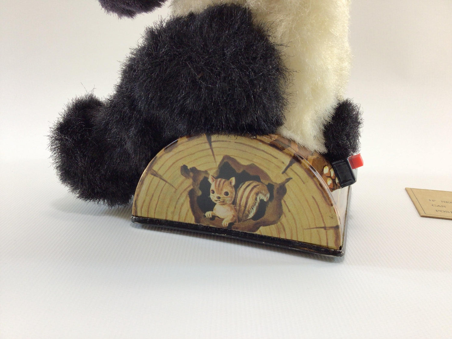 Alps Picnic Bear Tin Lithograph Mohair Vintage Made in Japan Toy - Nonworking