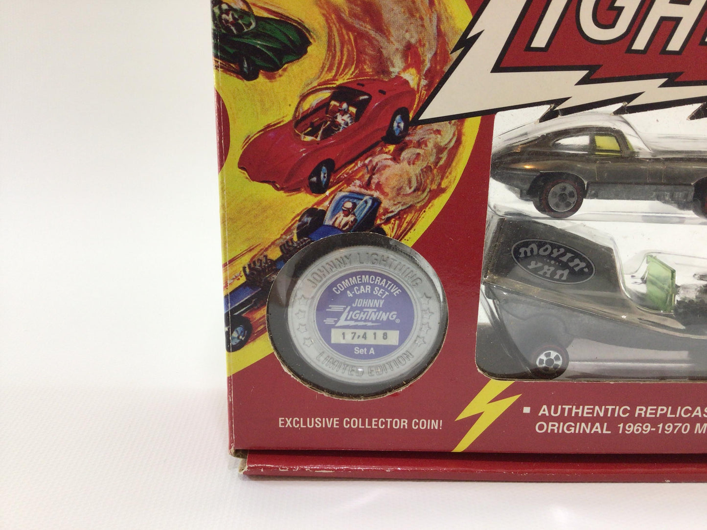Johnny Lightning Playing Mantis 1994 Commemorative Chrome Finish Diecast Toy Cars Set A