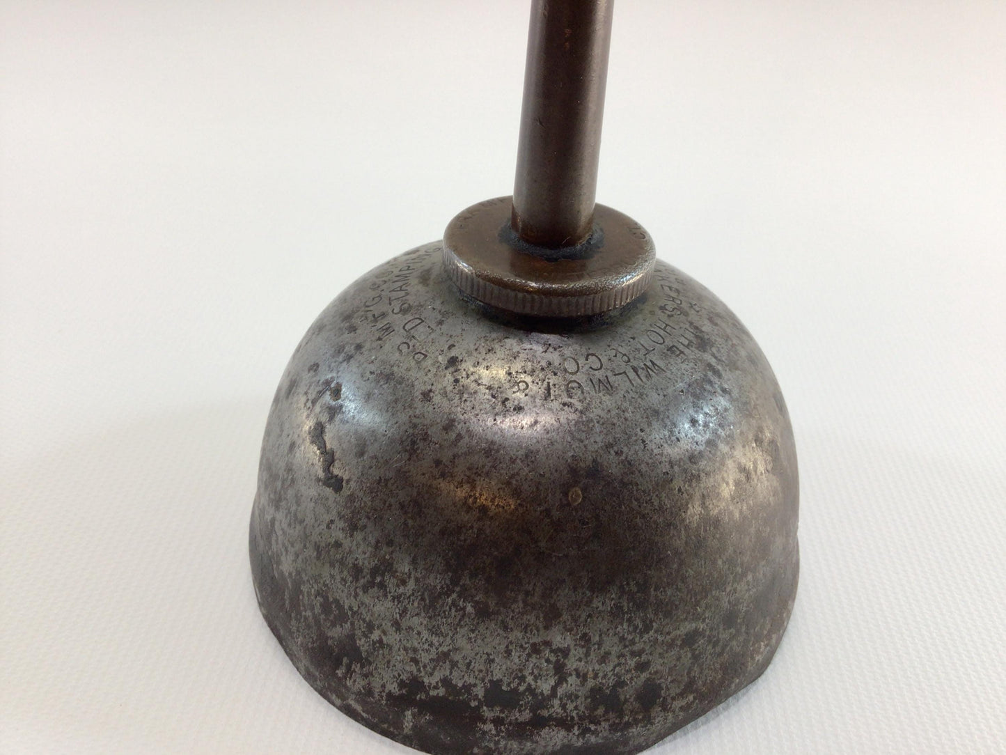 Wilmot & Hobbs Thumb Oiler Vintage Quality Made In USA Oil Can Brass Copper Steel Construction