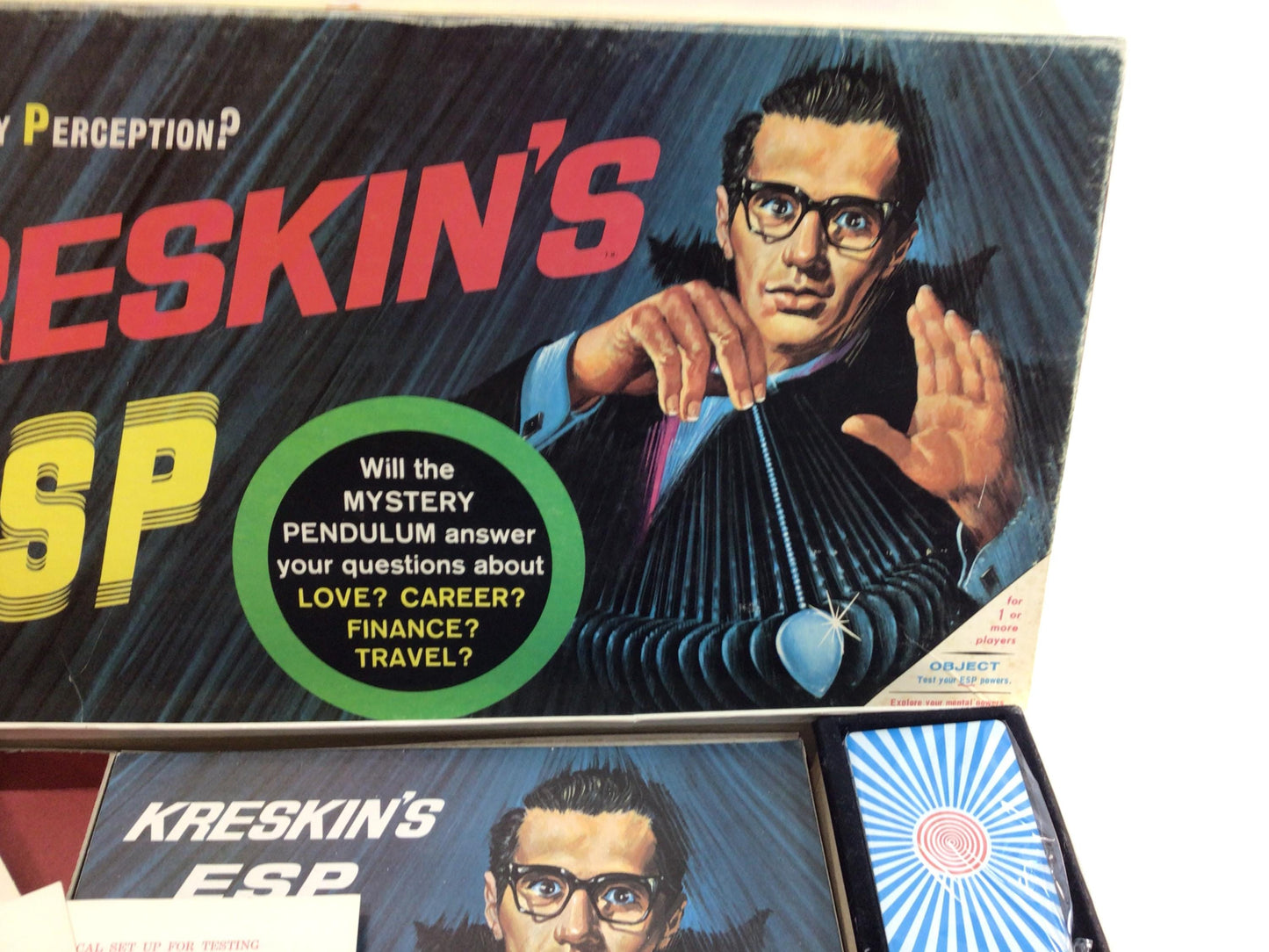 Kreskin's ESP 1966 Milton Bradley Vintage Board Game - Complete