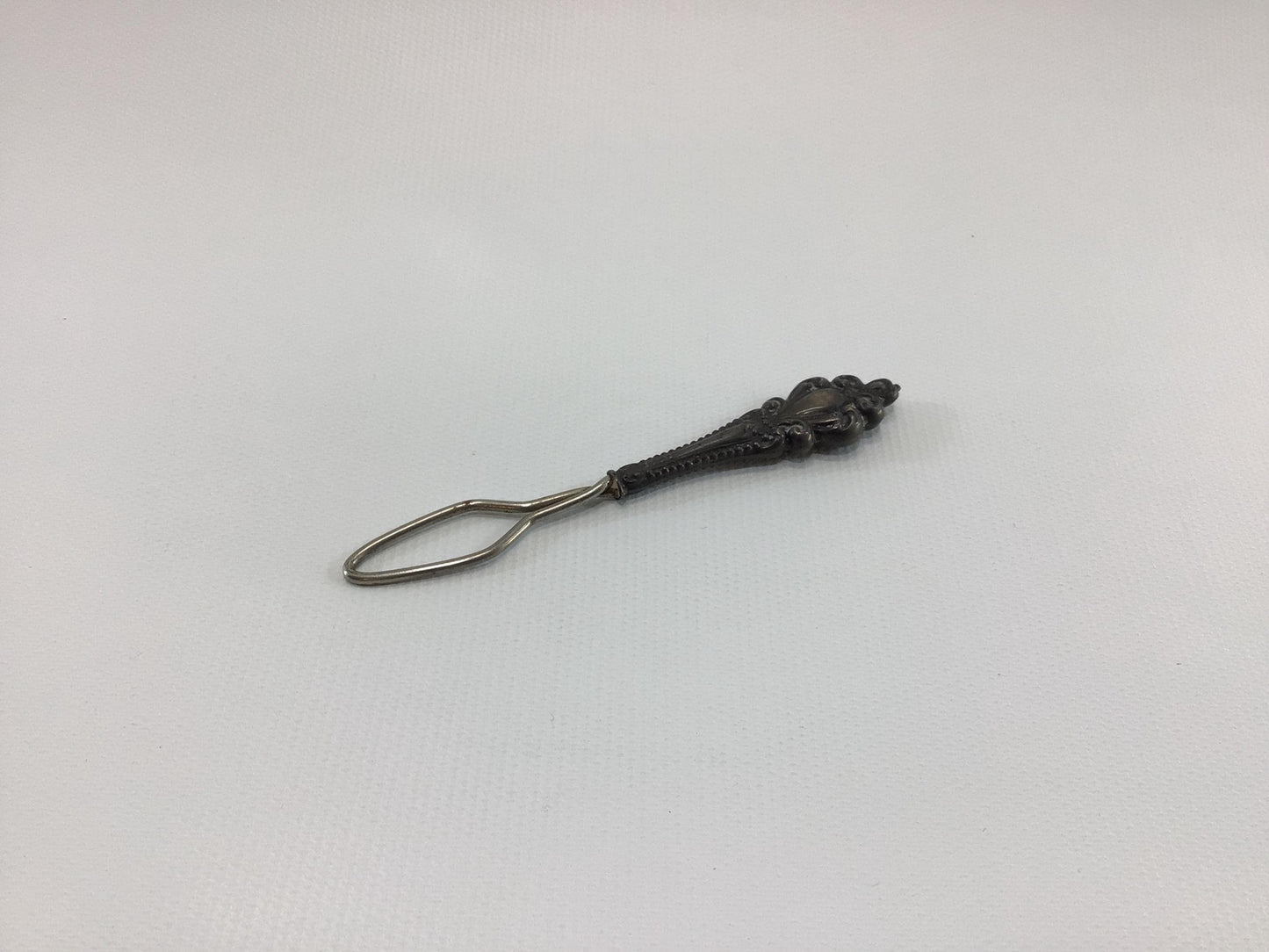 Button Hook Sterling Handle Collectible Antique Victorian 4" Hand Tool Gadget for Shoes Gloves Corsets