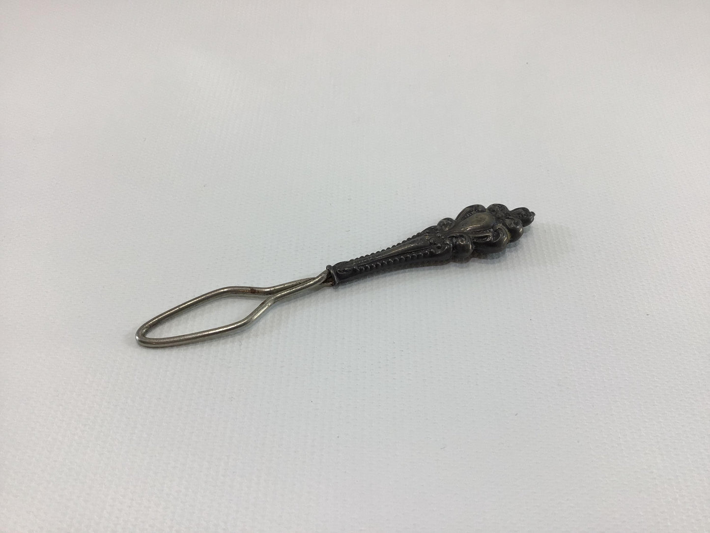 Button Hook Sterling Handle Collectible Antique Victorian 4" Hand Tool Gadget for Shoes Gloves Corsets