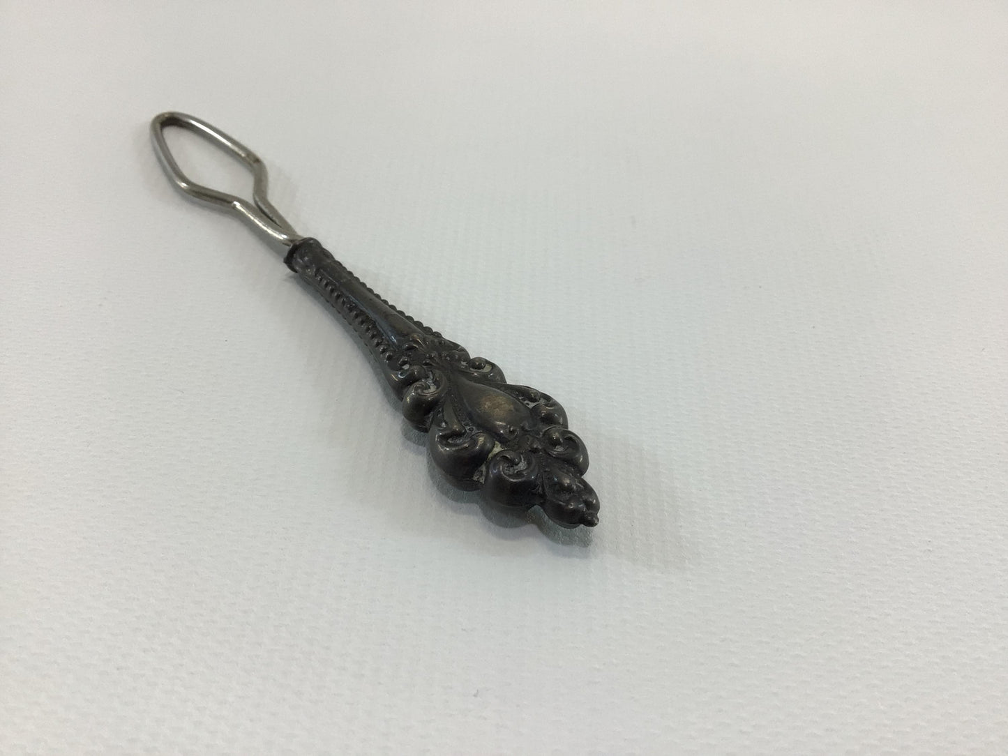 Button Hook Sterling Handle Collectible Antique Victorian 4" Hand Tool Gadget for Shoes Gloves Corsets