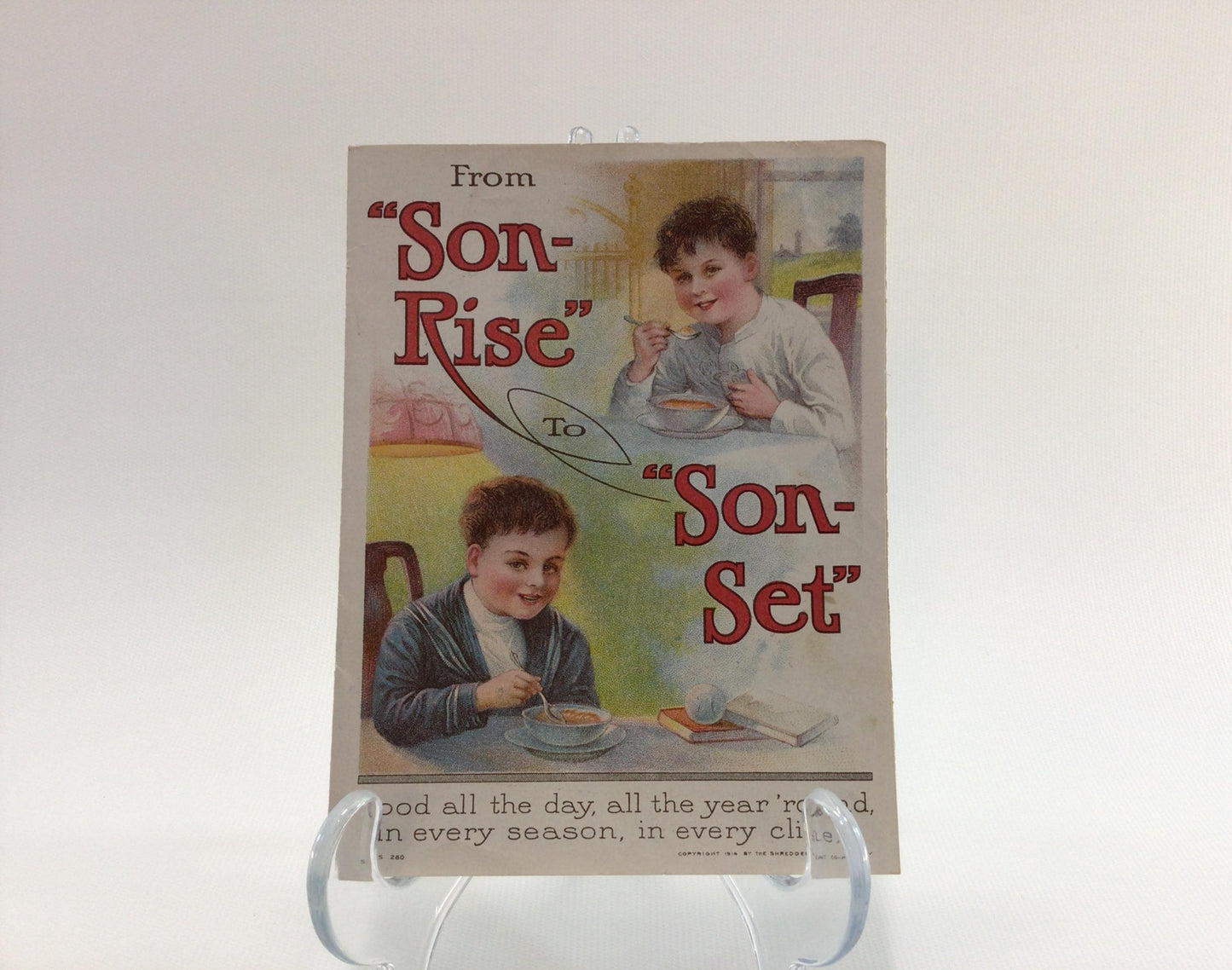 Shredded Wheat Advertising Recipe Booklet Son Rise to Son Set Antique Edwardian Ephemera