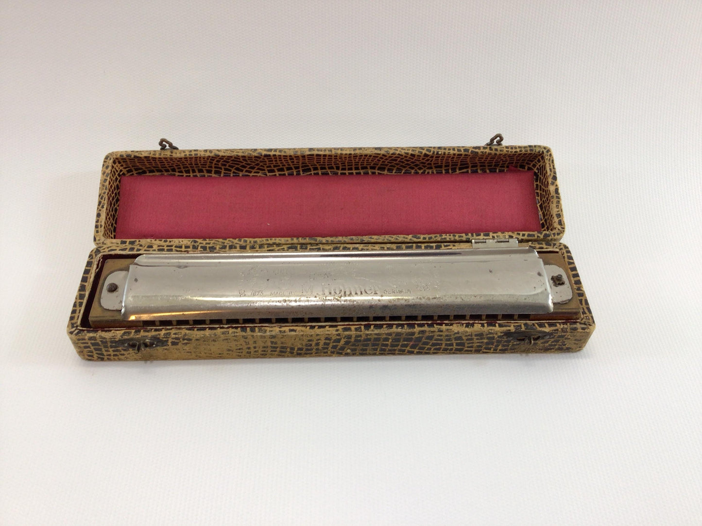 Hohner Goliath Harmonica 48 Reed C No 453 Antique 19th Century Reeded Instrument
