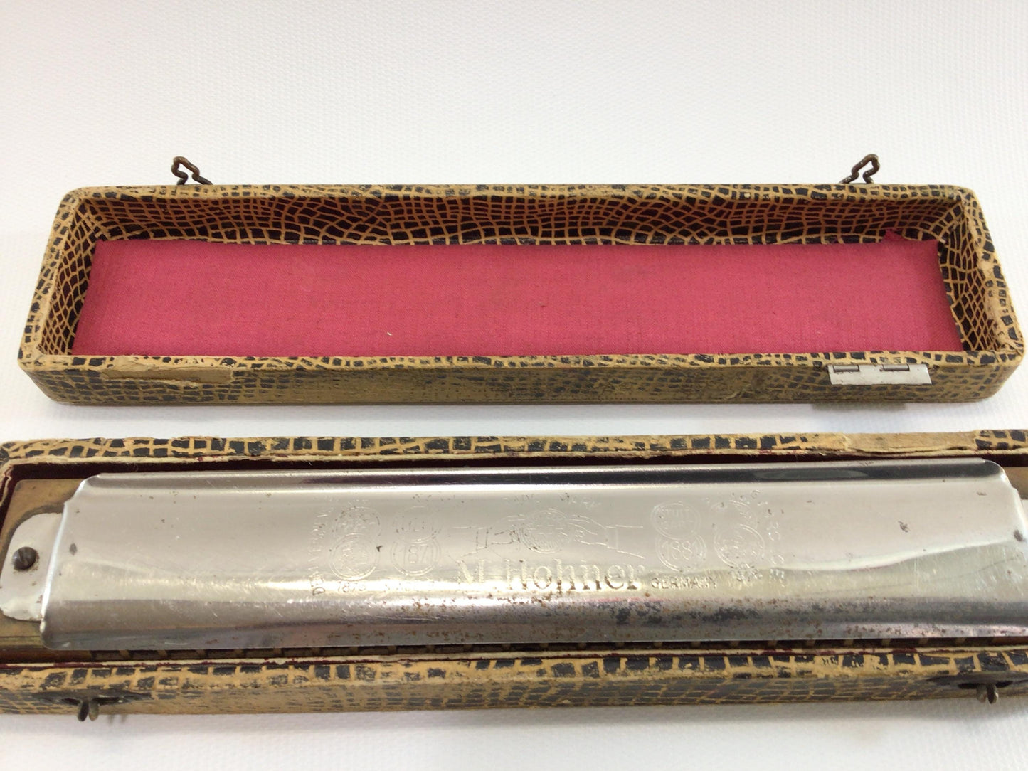 Hohner Goliath Harmonica 48 Reed C No 453 Antique 19th Century Reeded Instrument