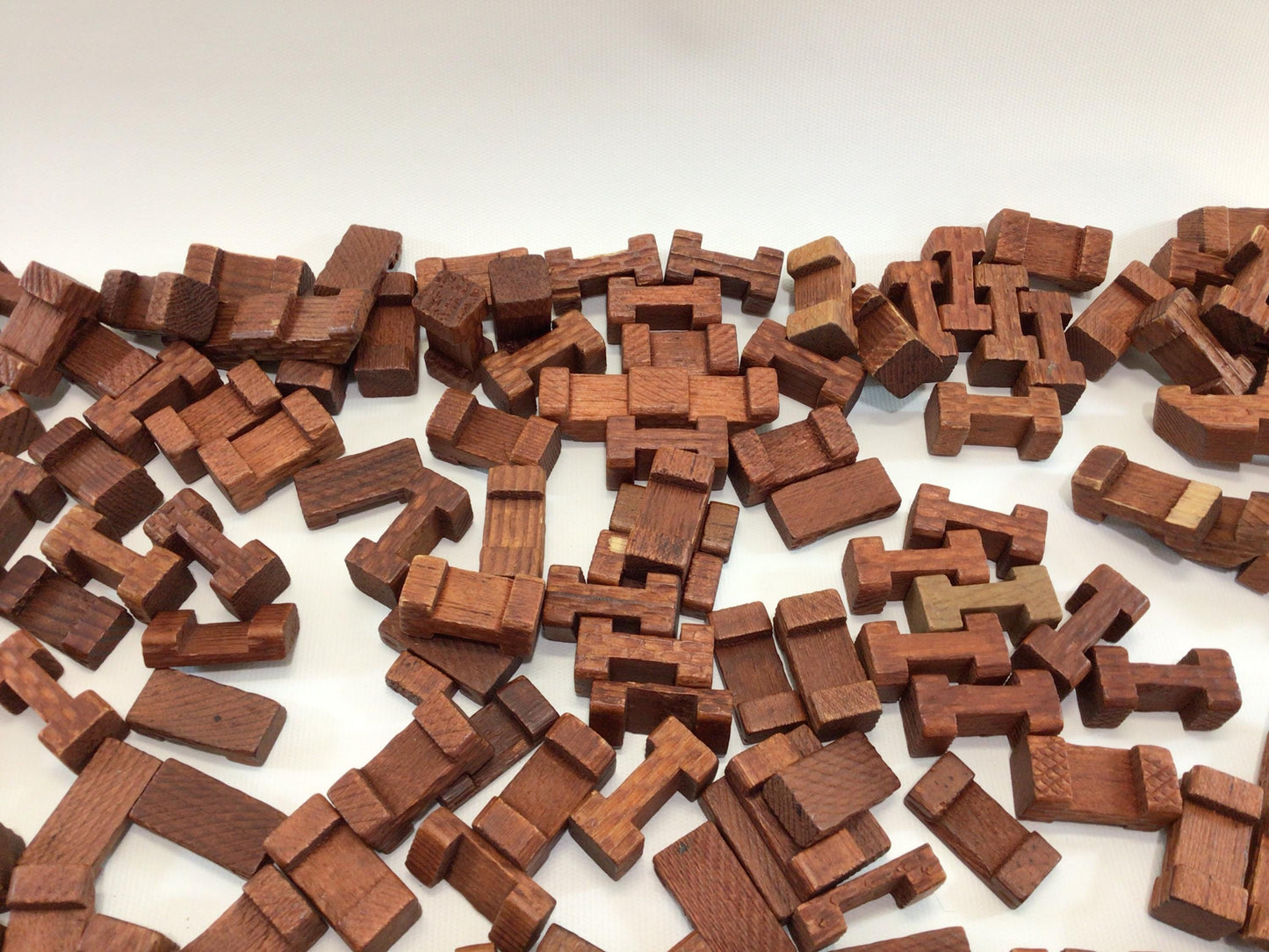 Toy American Logs Craft Lot Art Supplies Vintage Wooden Mixed Media Assemblage Project Parts Pieces