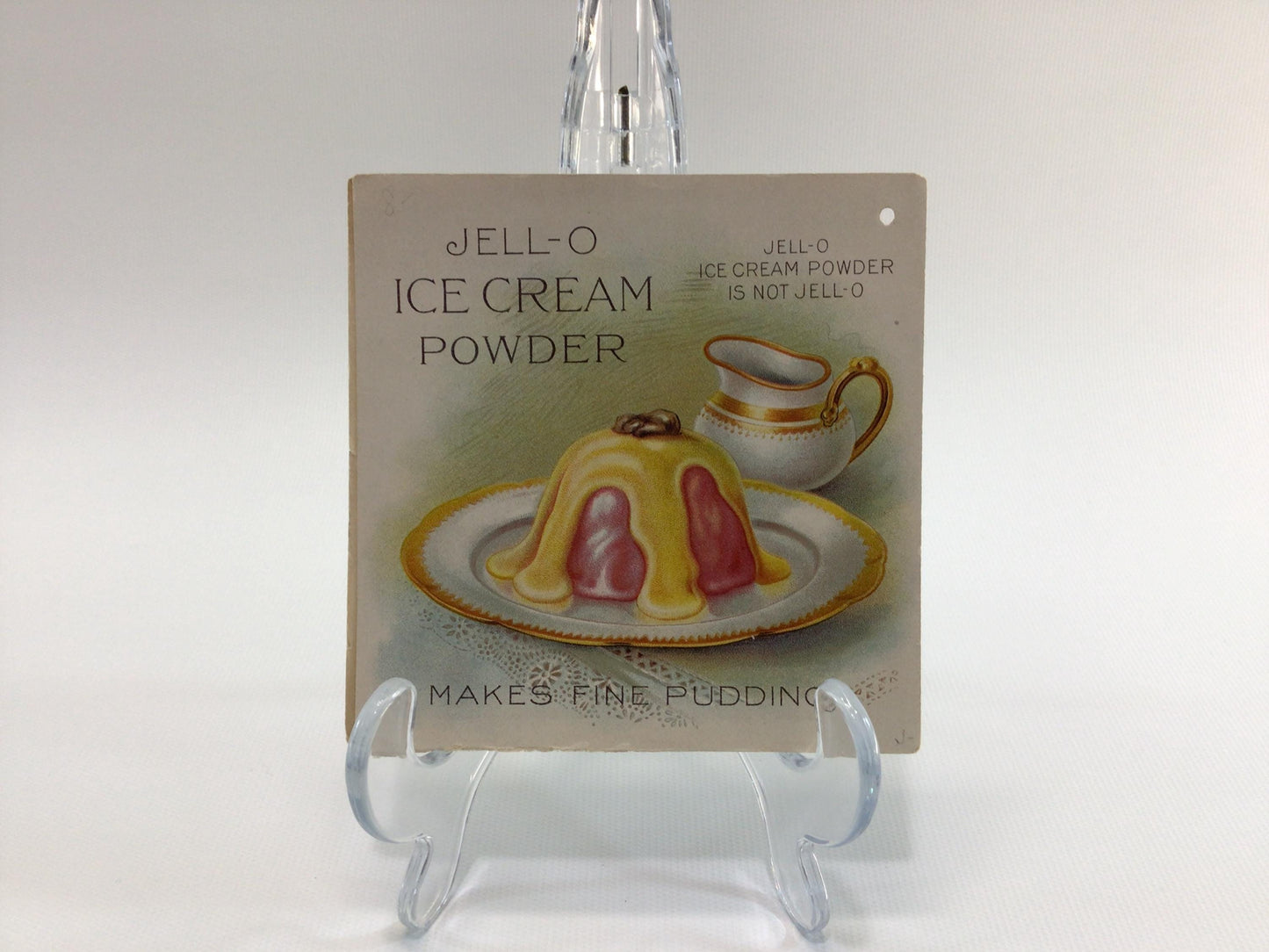 Jell-O Ice Cream Powder Recipe Card Vintage Advertising Ephemera