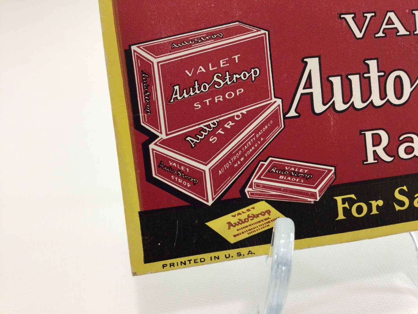 Ink Blotter Vintage Valet Auto Strop Razor Blades Advertising Ephemera