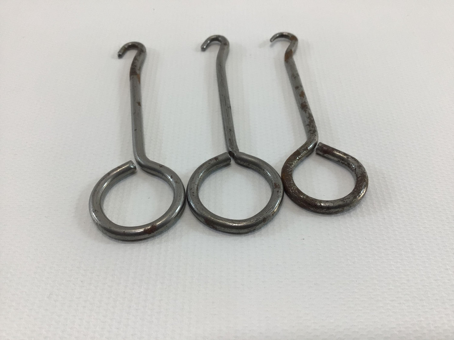 Plain Button Hook Lot of 3 Simple Design Hooks Antique Edwardian Hand Tool Gadgets for Shoes Gloves Corsets