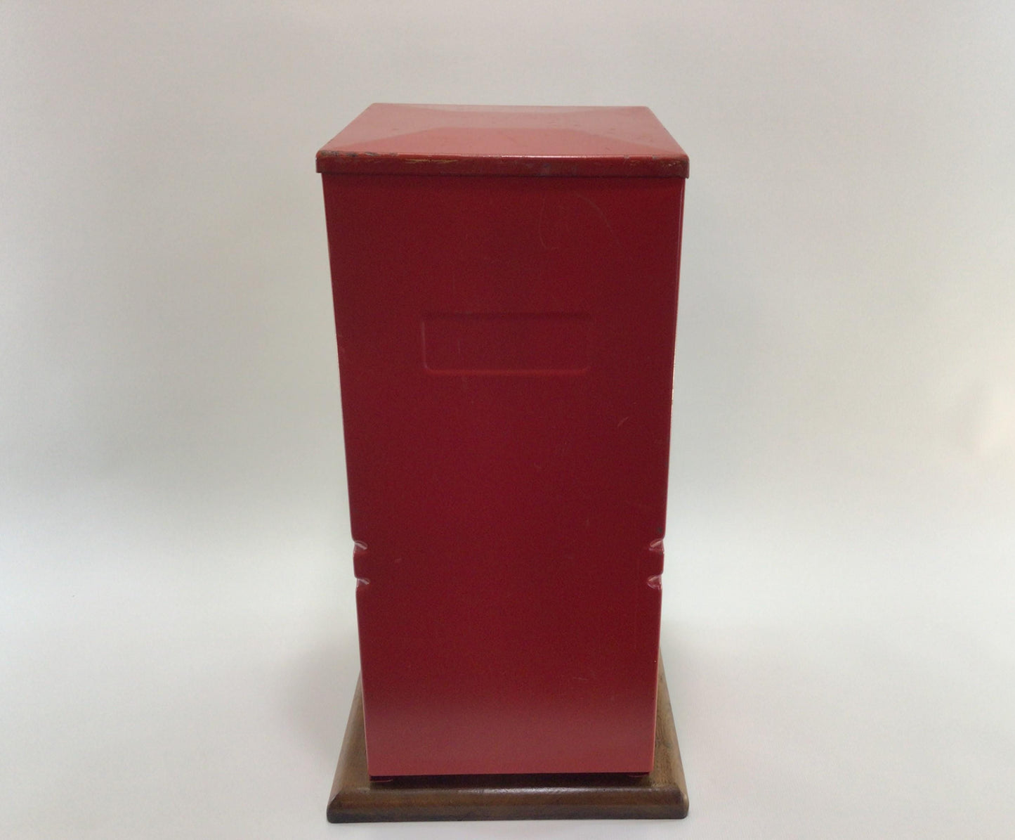 Red Vintage Gumball Machine Becker 1 Cent Boxed Glass Front Toy n Joy