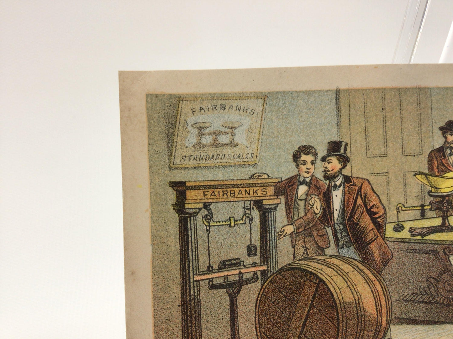 Edwardian Era Trade Card Antique Fairbanks Scales Advertising Ephemera