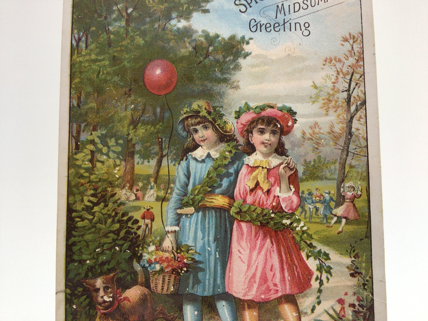 Antique Edwardian Era Trade Card Woolson Spice Company Lion Coffee Advertising Ephemera