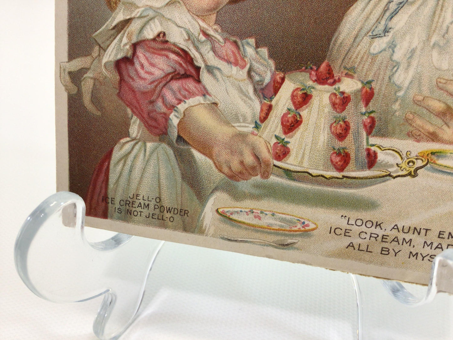 Jell-O Ice Cream Powder Recipe Card Vintage Advertising Ephemera